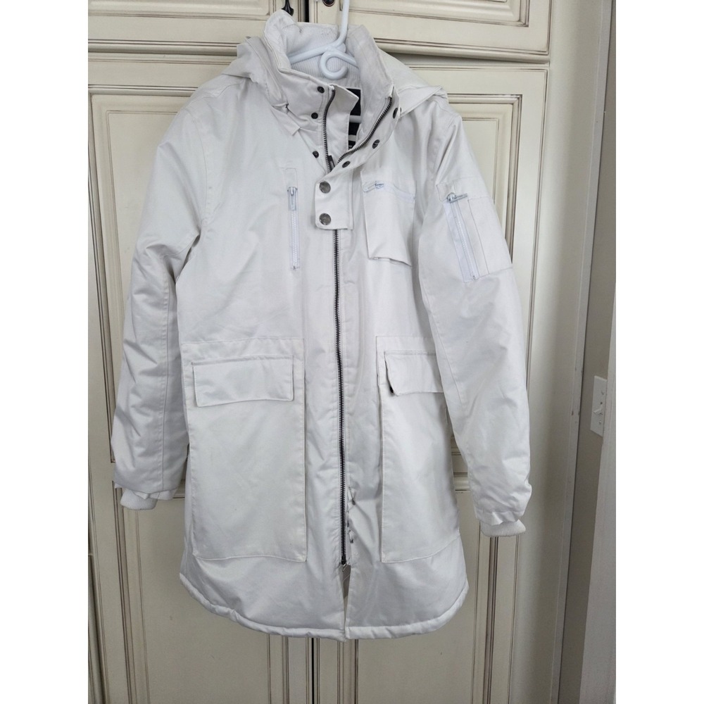 Awaknd Land Winter Coat‎ Parka Men's Xl White Hooded